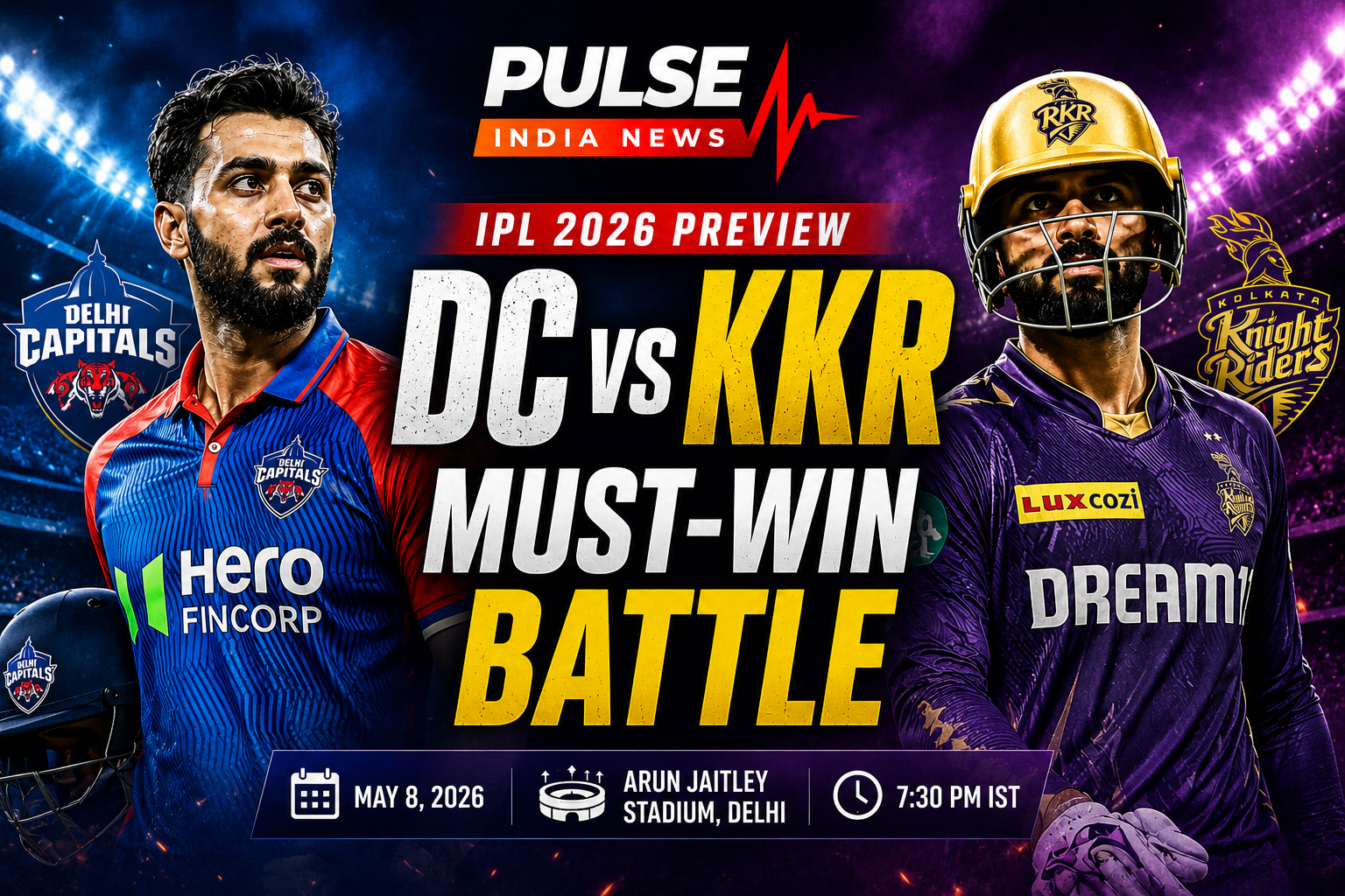DC vs KKR
