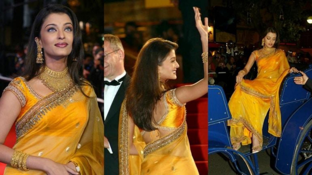 aishwarya rai devdas cannes saree