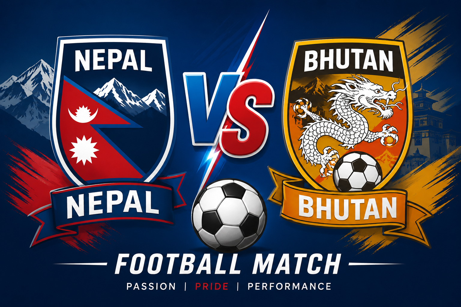 Nepal vs Bhutan